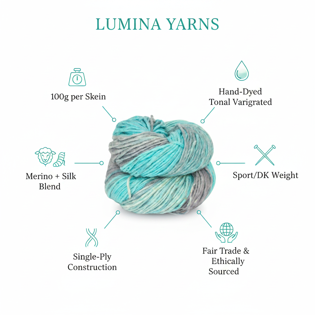 Infographic – Teal Grey Yarn