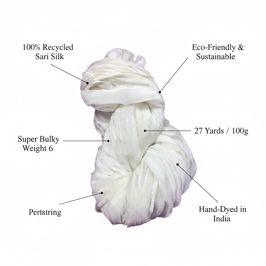 Infographic – White Sari Silk Yarn