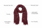 Infographic – Wine Sari Silk Scarf