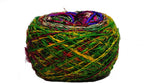 Knitsilk Kohinoor Premium Recycled Sari Silk Yarn - Unique Multicolor 100 Grams | 120+ Yards | Knit, Crochet, Weave, Crafts