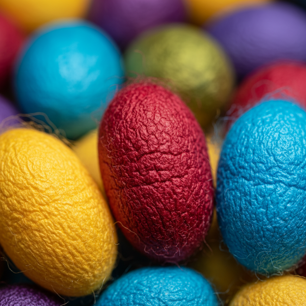 Knitsilk Silk Cocoons Closeup