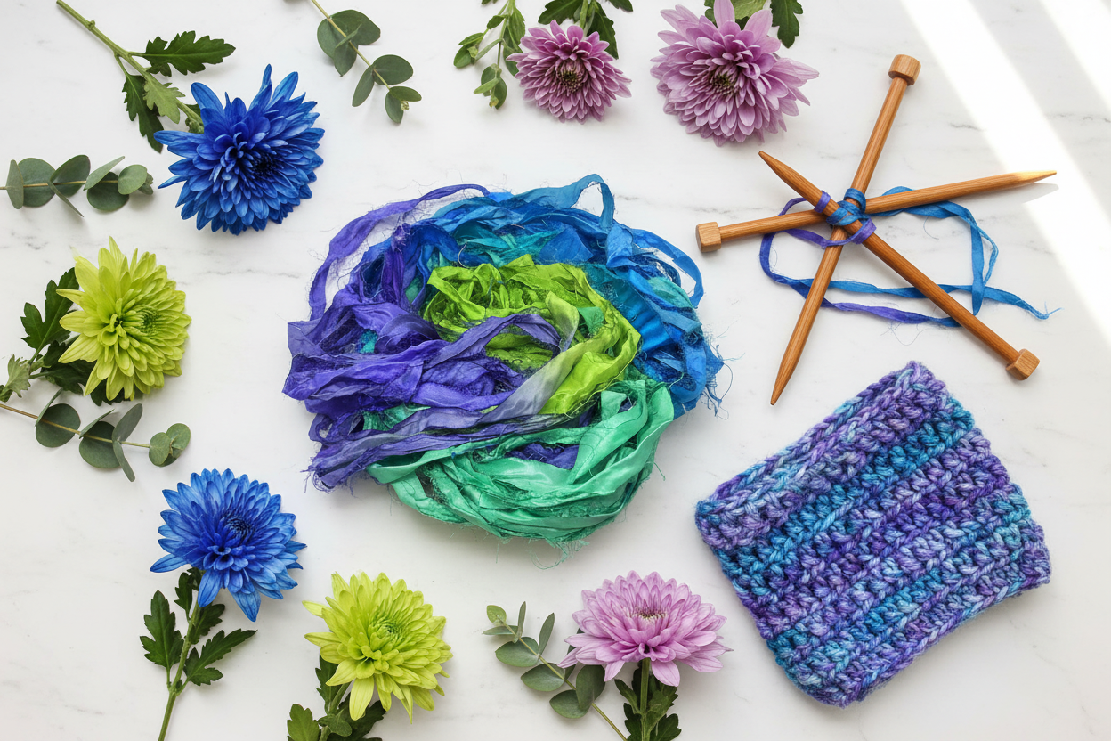 Lifestyle – Chrysanthemum Sari Silk Yarn