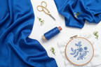 Lifestyle – Cobalt Blue Silk Thread Spool