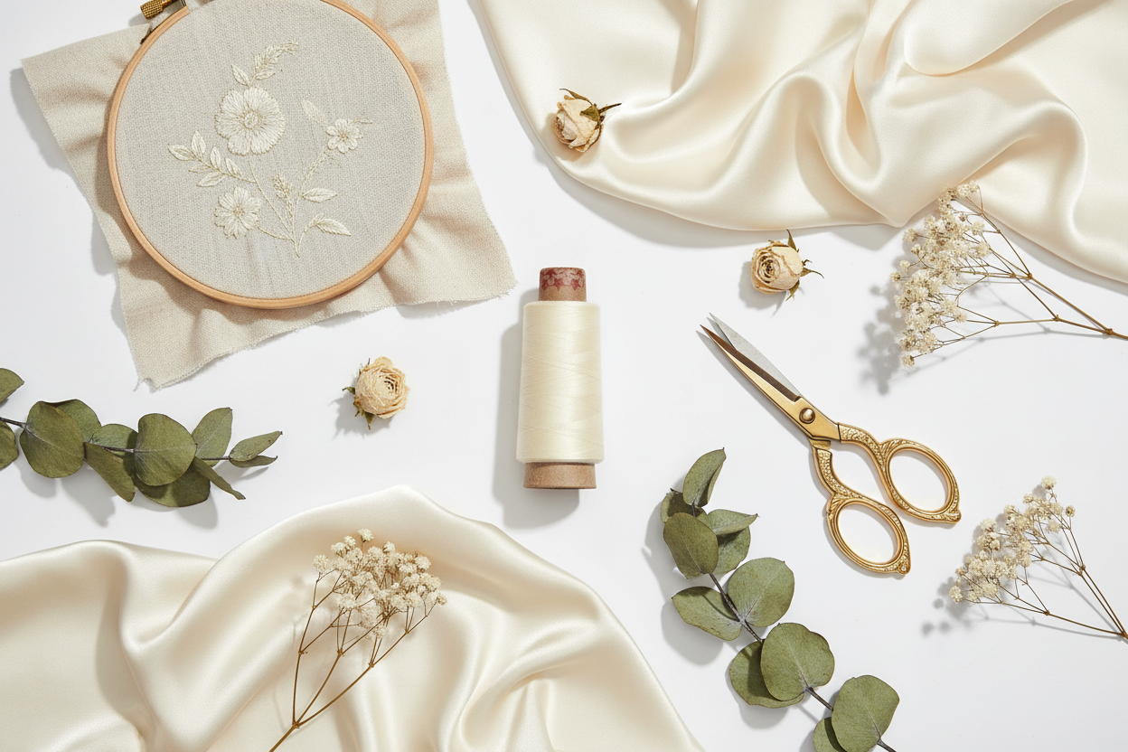 Lifestyle – Cream Silk Thread Spool