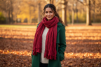 Lifestyle – Crimson Sari Silk Scarf