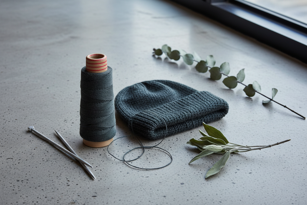 Lifestyle – Dark Charcoal Silk Yarn