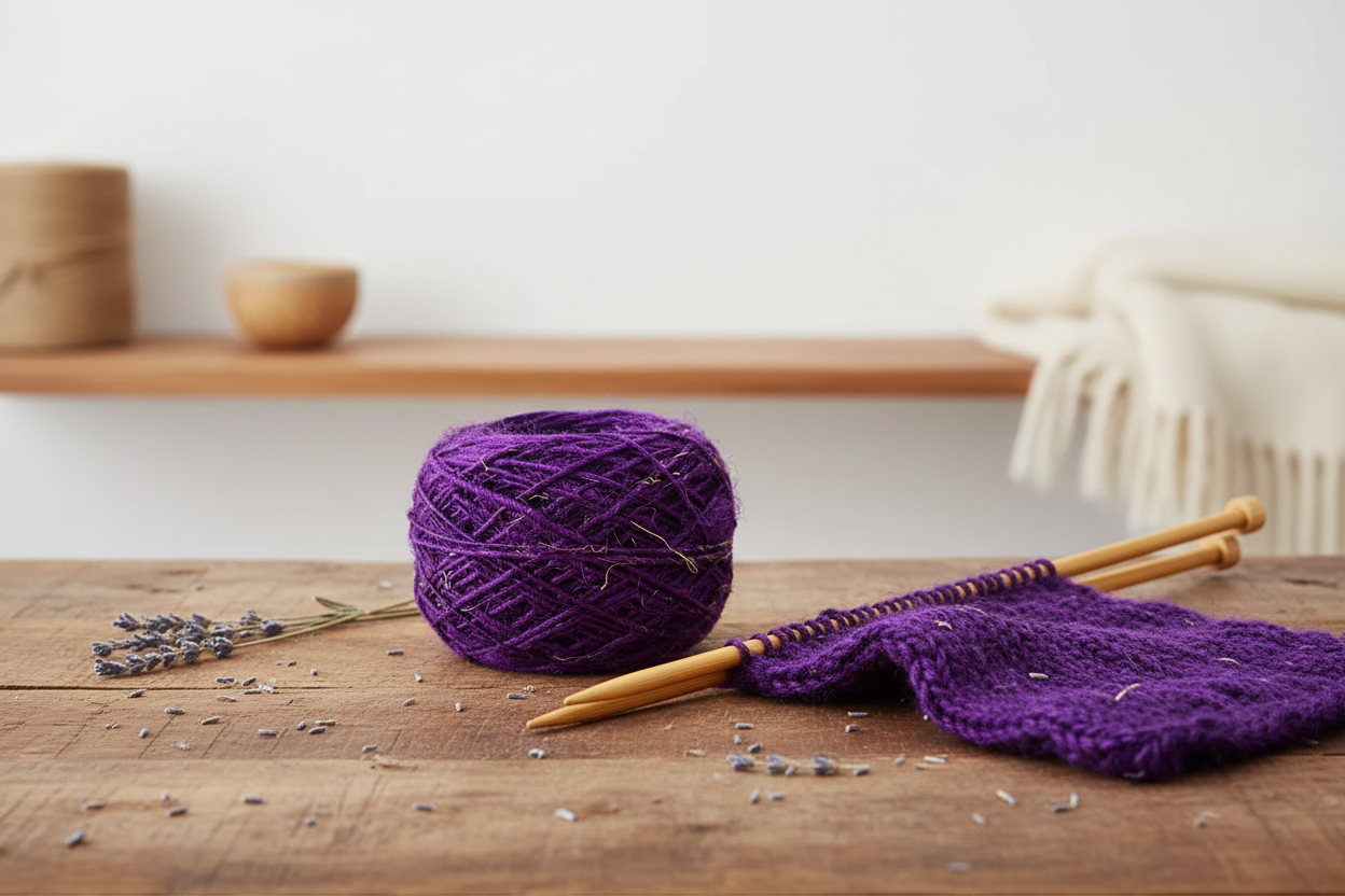 Lifestyle - Deep Purple Sari Silk Yarn