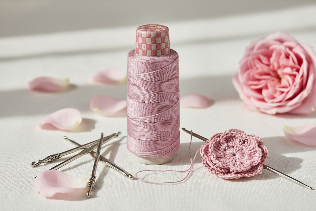 Lifestyle – Dusty Rose Pink Silk Yarn