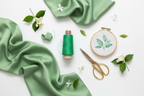 Lifestyle – Emerald Green Silk Thread Spool