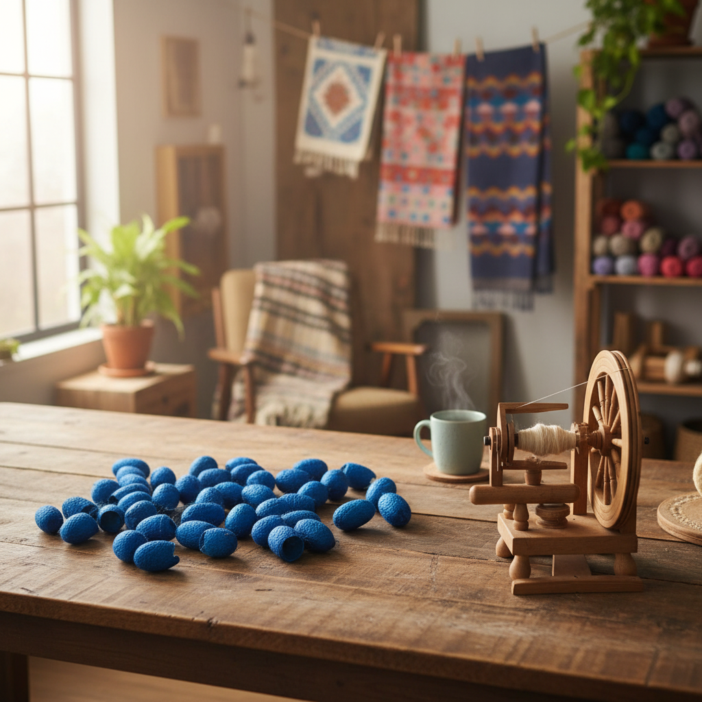 Lifestyle – Jean Genie silk cocoons in artisan studio