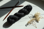 Lifestyle – Jet Black Sari Silk Yarn