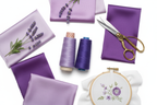 Lifestyle – Lavender & Violet Silk Thread Duo