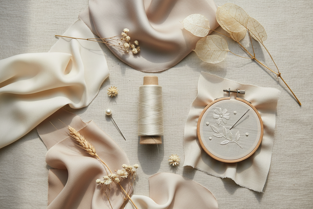 Lifestyle – Natural Ivory Silk Thread Spool