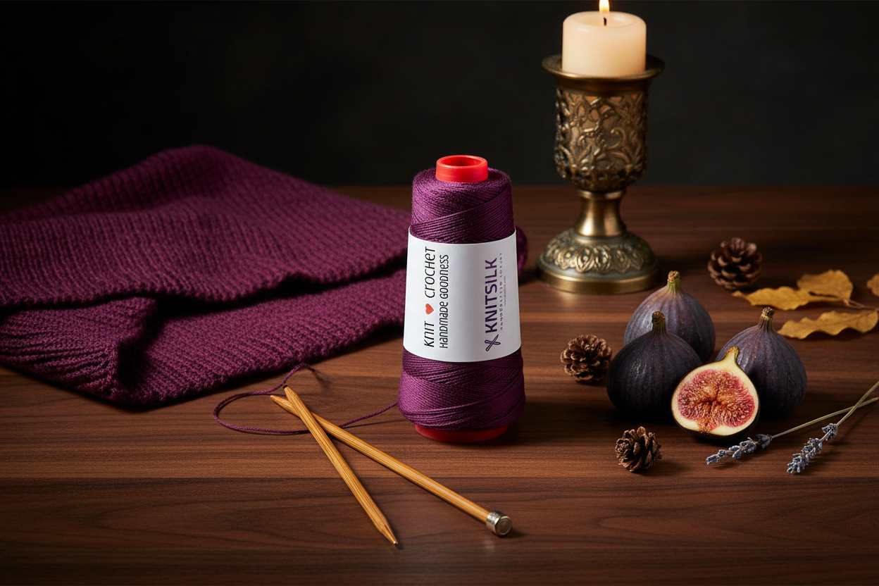 Lifestyle – Rich Plum Magenta Silk Yarn