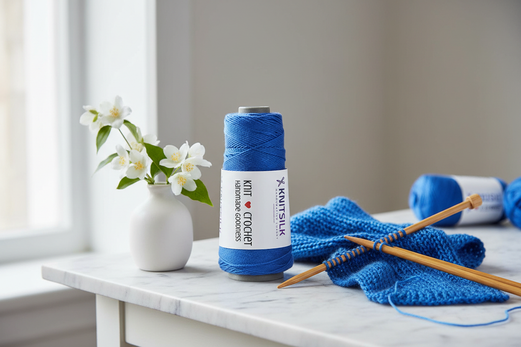 Lifestyle – Royal Blue Silk Yarn
