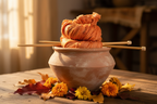 Lifestyle – Terracotta Orange Sari Silk Yarn