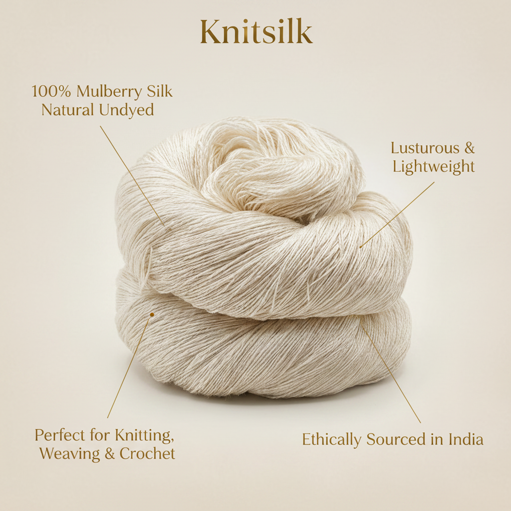 Natural Silk Yarn Infographic