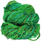 Knitsilk Premium Recycled Sari Silk Worsted Yarn - Black | 150+ Yards, 100gm