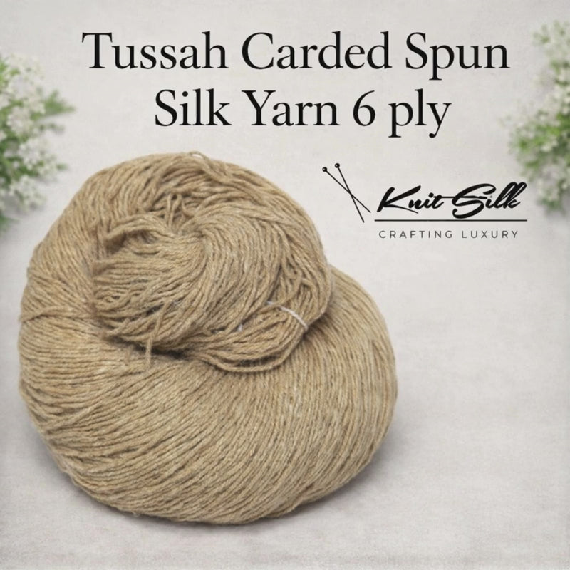 Tussah Silk Yarn 6 Ply – 500 Yards