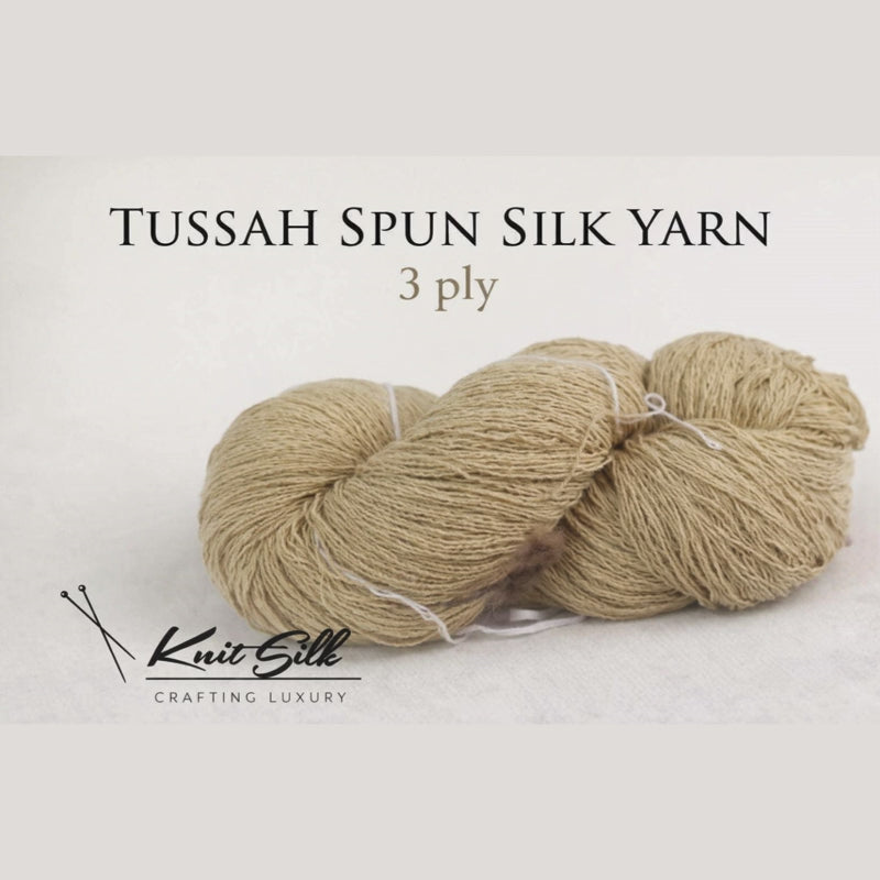 Tussah Silk Yarn 3 Ply – 900 Yards