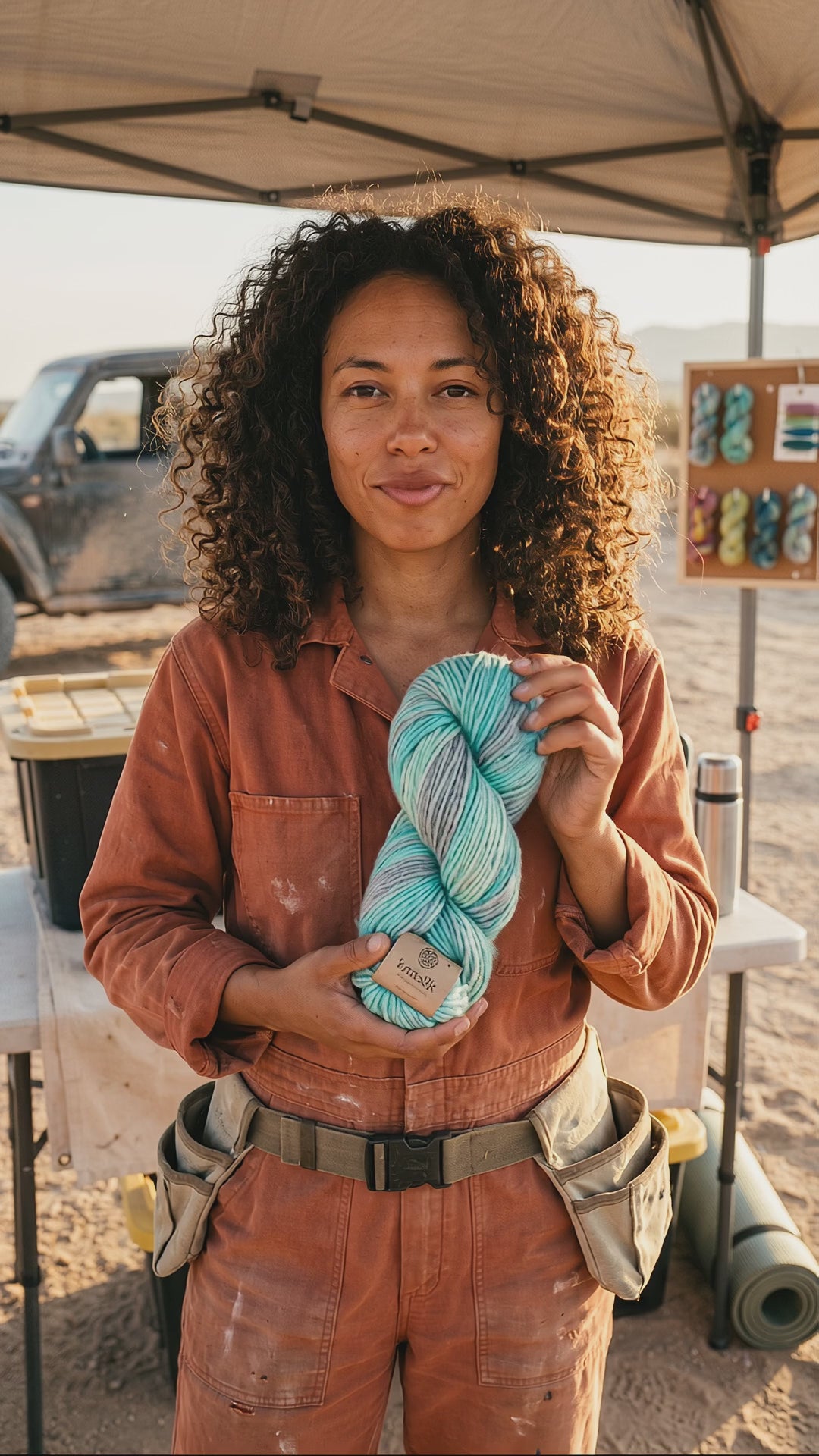 Knitsilk Recycled Mulberry Silk Roving Worsted Yarn — Hand-Dyed | 100g / 225 Yd | Sunlit Harbour