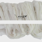 Poly Cotton Ribbon Yarn Natural White – 45g, 22 Yards