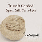 Tussah Silk Yarn 4 Ply – 100g, 750 Yards
