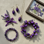 Purple Silk Cocoons End Product Collage