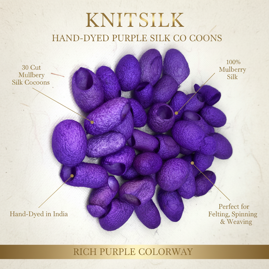Purple Silk Cocoons Infographic