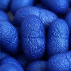 Royal Blue Silk Cocoons Closeup