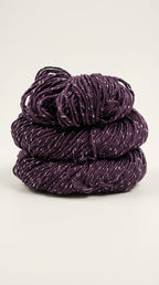 KNITSILK Sparkle Silk Yarn: Silk Shimmer Sparkle & Iridescent Sparkle Yarn - 50 GR Pure Mulberry Silk Yarn - Knit, Crochet, Weave, Baby Yarns -  Purple