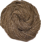 KNITSILK Sparkle Silk Yarn: Silk Shimmer Sparkle & Iridescent Sparkle Yarn - 50 GR Pure Mulberry Silk Yarn - Knit, Crochet, Weave, Baby Yarns -  Olive