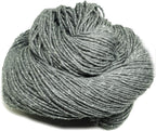 KNITSILK Sparkle Silk Yarn: Silk Shimmer Sparkle & Iridescent Sparkle Yarn - 50 GR Pure Mulberry Silk Yarn - Knit, Crochet, Weave, Baby Yarns -  Grey