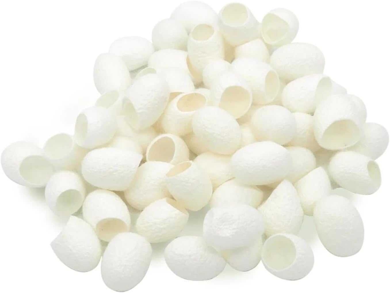 Knitsilk Hand Dyed Silk Cut Cocoons | 30 pcs | Crafting | Facial | Spa |