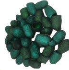 Knitsilk Hand Dyed Silk Cocoons | 30 Cut Mulberry Silk Fibers – Dark Green| Pack 1
