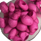 Knitsilk Hand Dyed Silk Cocoons | 30 Cut Mulberry Silk Fibers – Pink | Pack 1