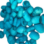 Knitsilk Hand Dyed Silk Cocoons | 30 Cut Mulberry Silk Fibers – Aqua Blue | Pack 1
