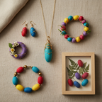 Silk Cocoon Jewelry & Crafts Collage