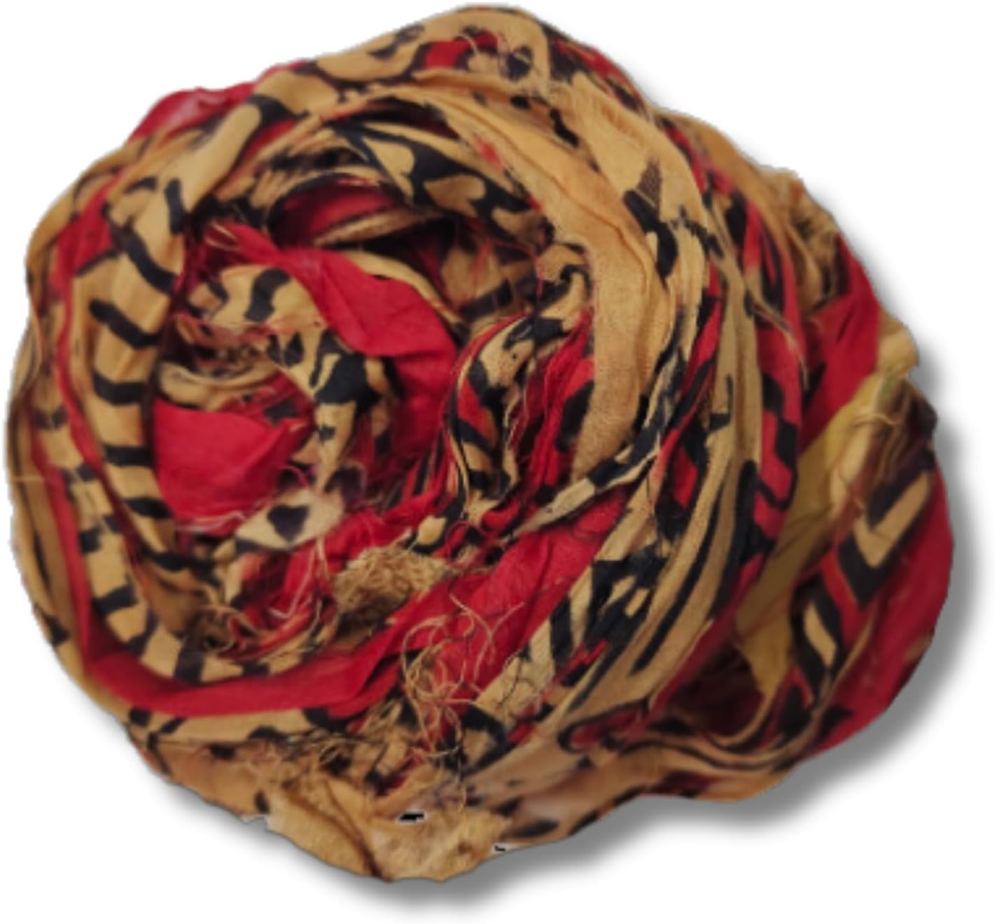 Knitsilk Super Bulky Hand-Dyed Chiffon Sari Silk Ribbon Yarn – Multicolor(27 Yards / 100g)