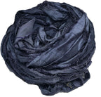 Knitsilk Super Bulky Hand-Dyed Chiffon Sari Silk Ribbon Yarn – Charcoal Grey(27 Yards / 100g)