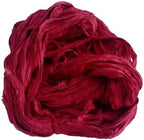 Knitsilk Recycled Sari Silk Ribbon Yarn – Super Bulky | Plum | Crochet, Knitting, Embroidery & Jewelry Making | 100g / 30 Yards