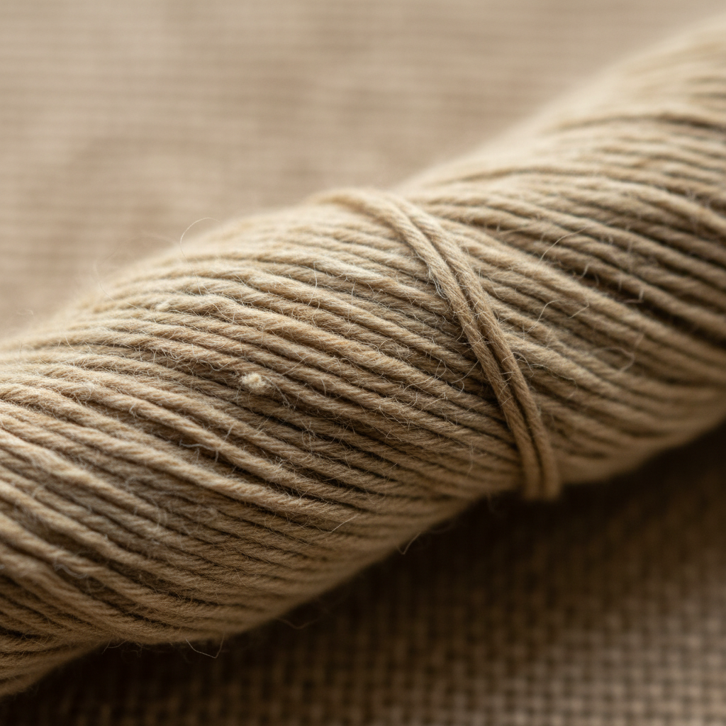 Tussah Silk Yarn Closeup