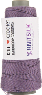 Knitsilk Silk Viscose Blend Yarn Cones – Mauve | 8 Ply | 160 Yards Per Cone | Pack of 1 | Soft Craft Yarn for Knitting, Crochet, Jewelry & DIY Projects