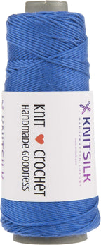 Knitsilk Silk Viscose Blend Yarn Cones – Royal Blue | 8 Ply | 160 Yards Per Cone | Pack of 1 | Soft Craft Yarn for Knitting, Crochet, Jewelry & DIY Projects