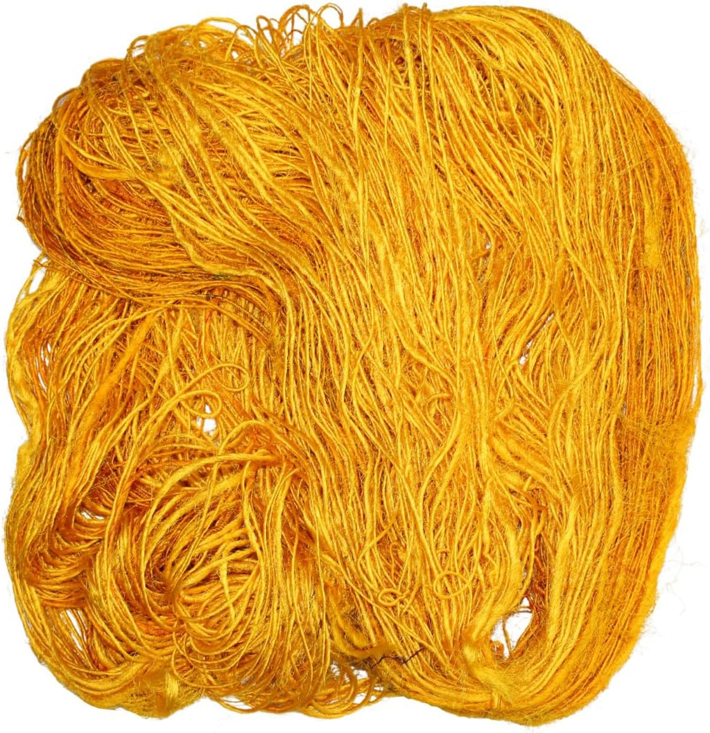 Knitsilk Premium Recycled Sari Silk Worsted Yarn - Black | 150+ Yards, 100gm